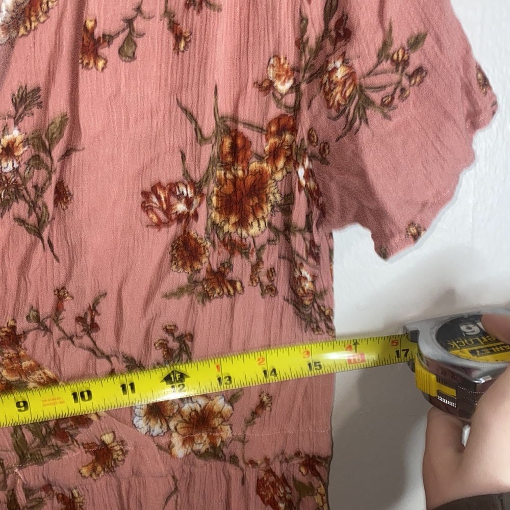 🪼Blush Pink Floral tie dress! - Picture 4 of 9